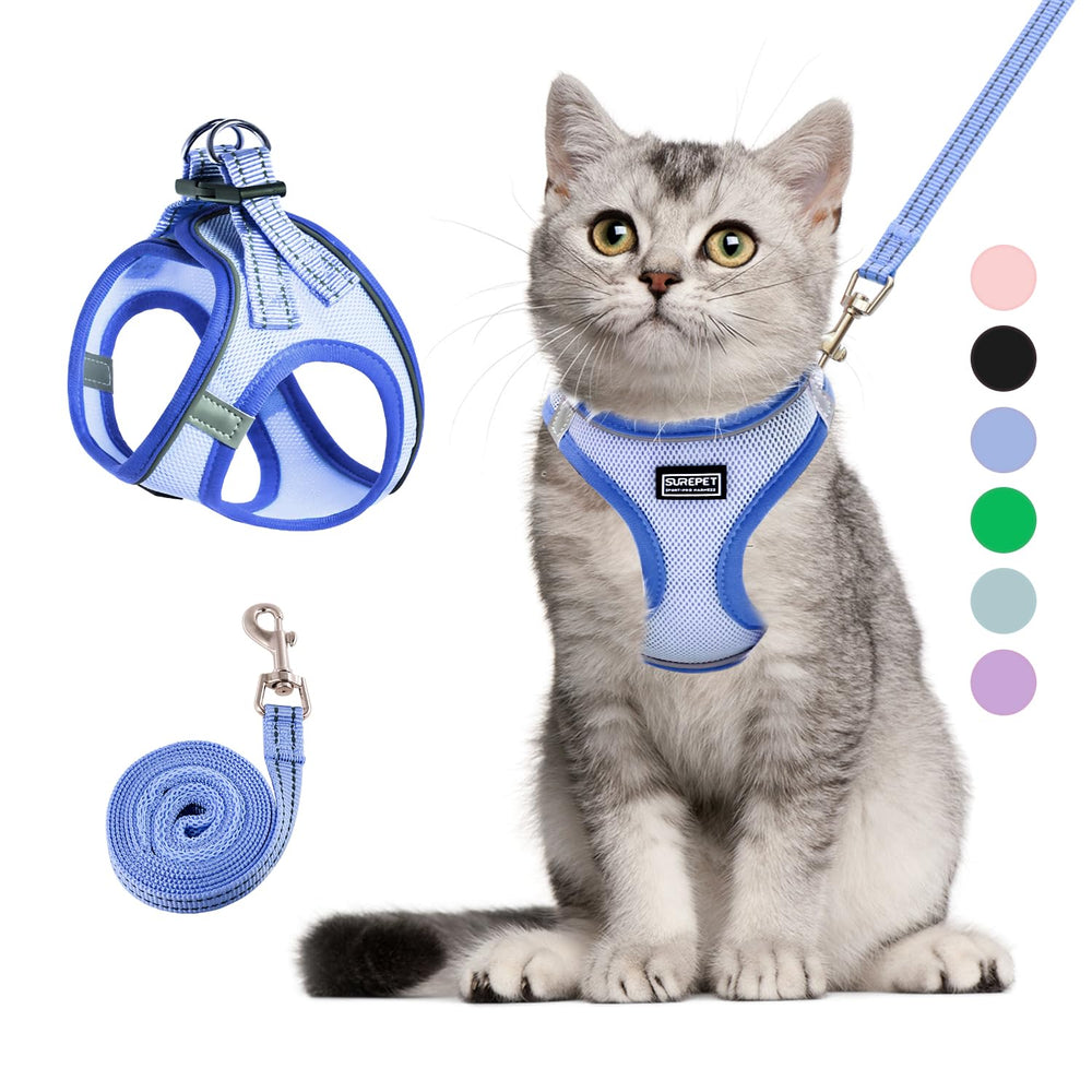 Betmaypet kitten harness with soft mesh for breathable comfort during outdoor walks