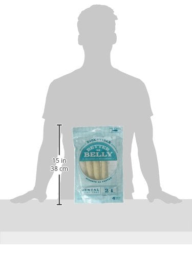 Better Belly Digestible Chews close-up demonstrates faster breakdown of rawhide fibers.