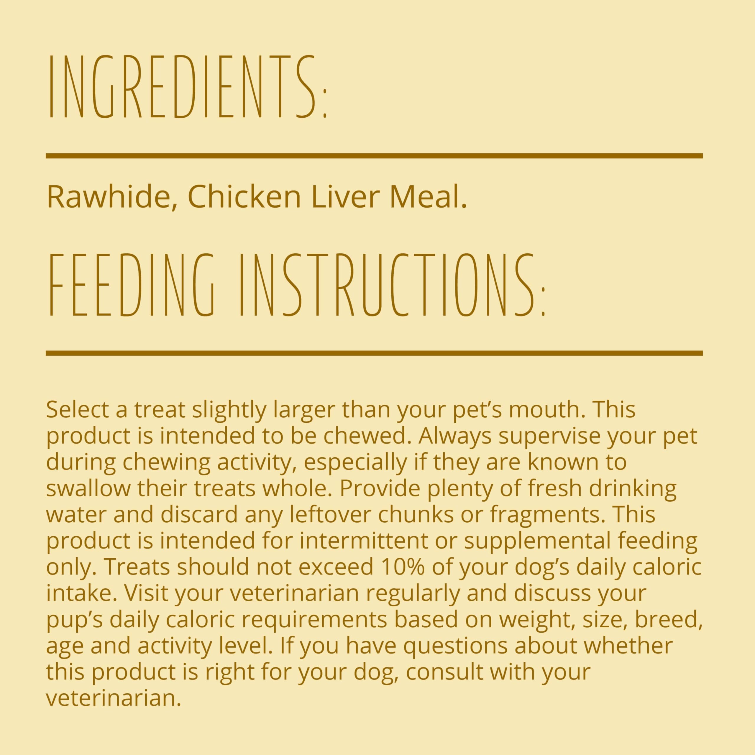 Better Belly Originals chicken liver small rolls 20-count package ready for rewarding treats.