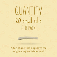 Better Belly Originals chicken liver small rolls close-up texture, highlighting a gluten-free chew.