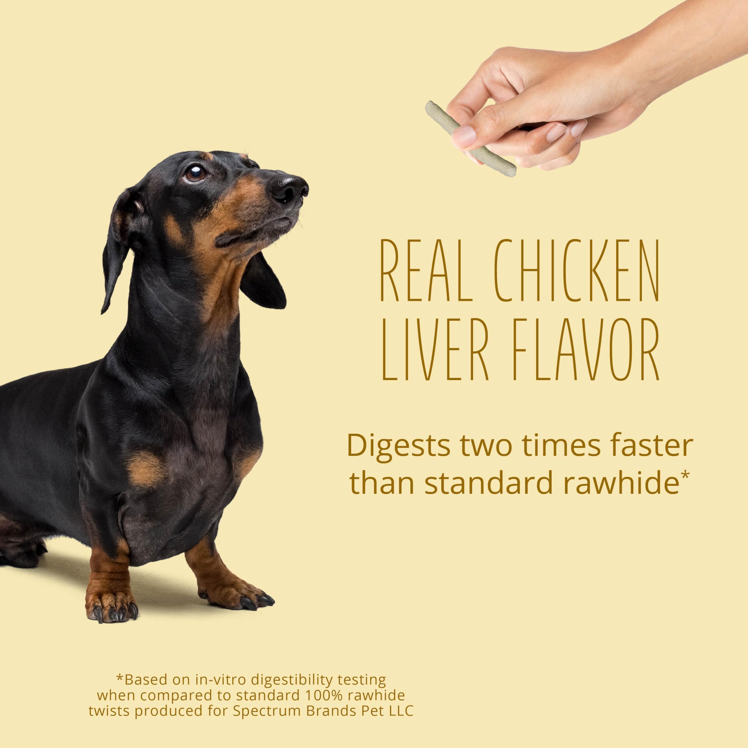 Better Belly Originals chicken liver small rolls no artificial colors or flavors displayed.