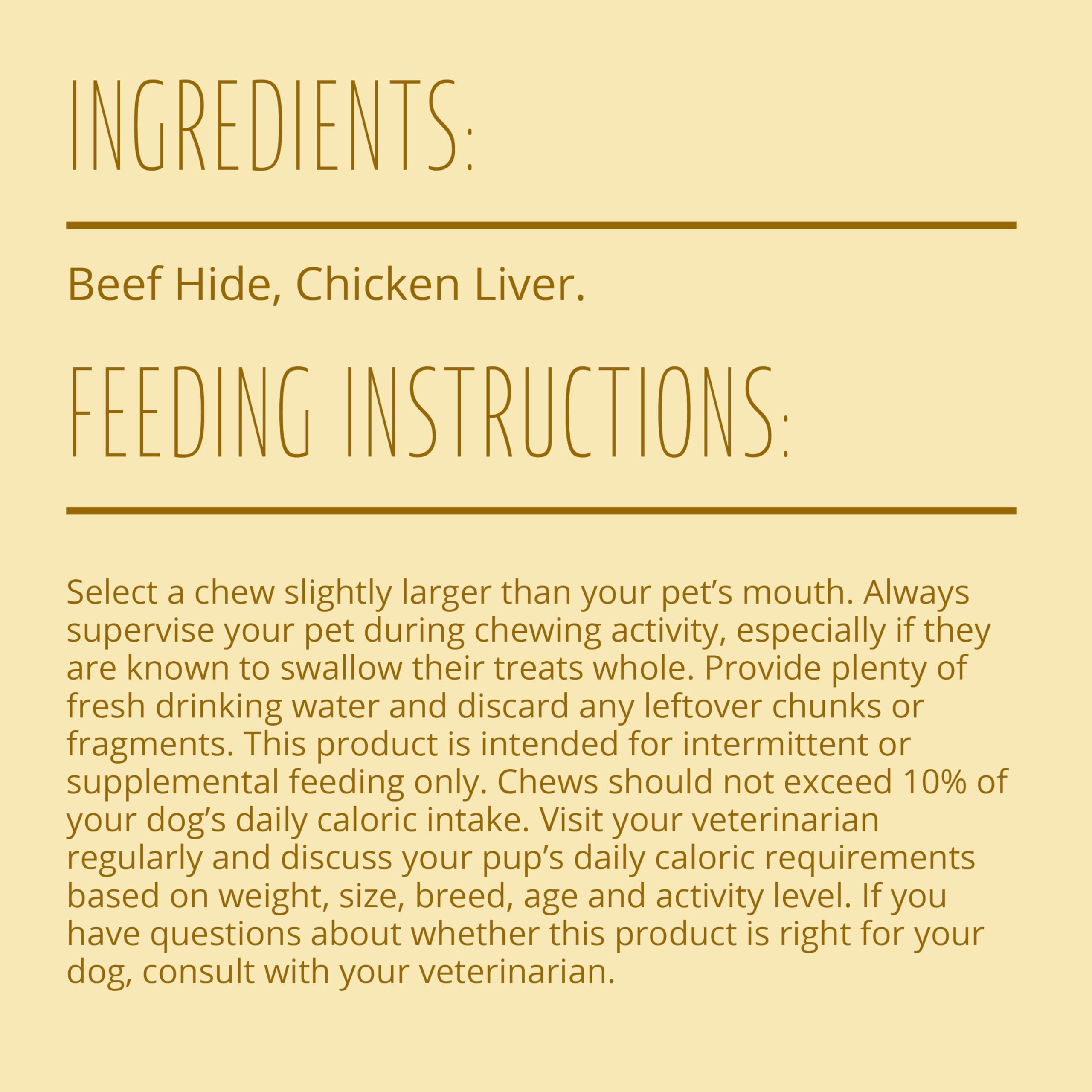 Better Belly Twists closeup of twists highlighting real chicken liver flavor loved by dogs