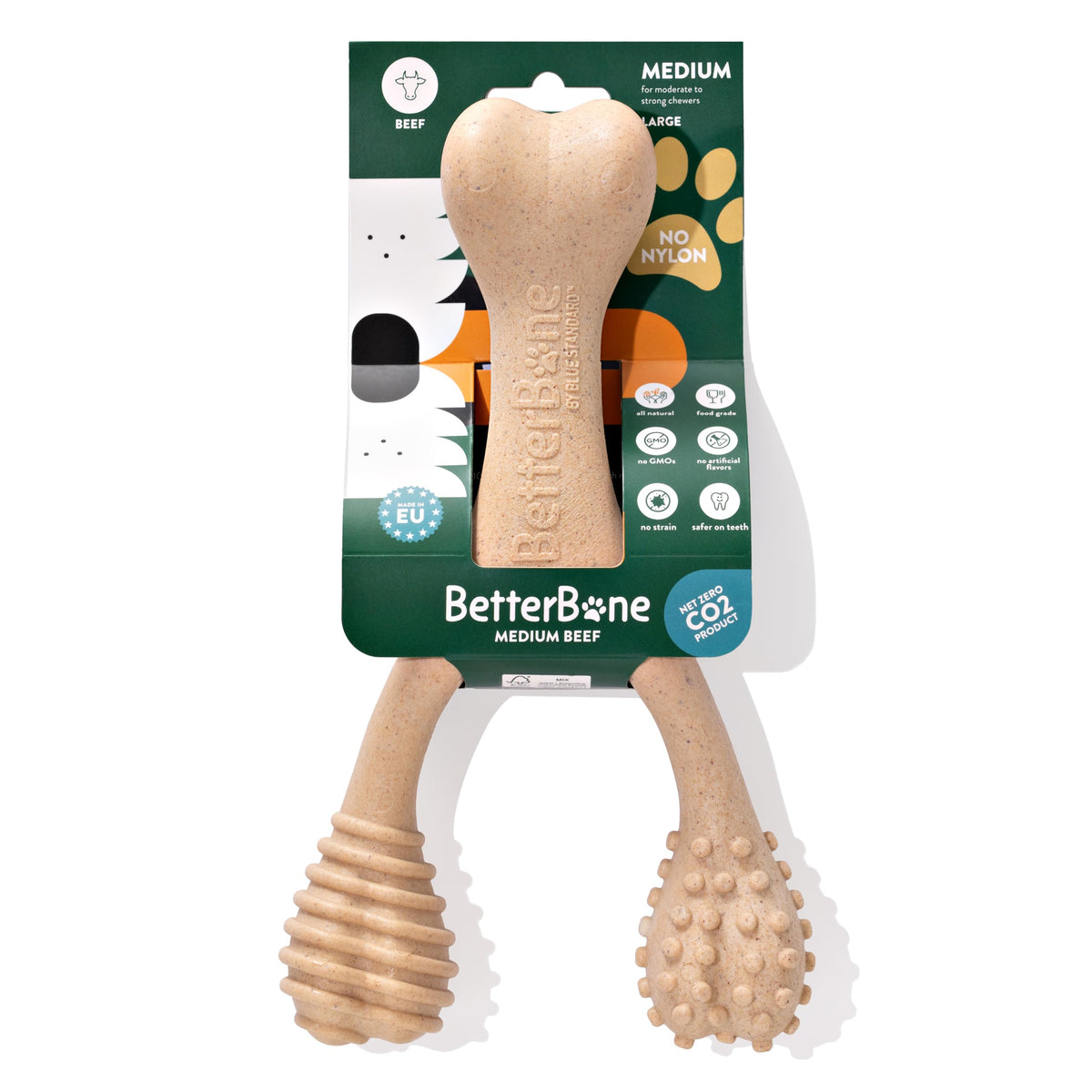 BetterBone trident wishbone chew with ergonomic grip for easy handling.