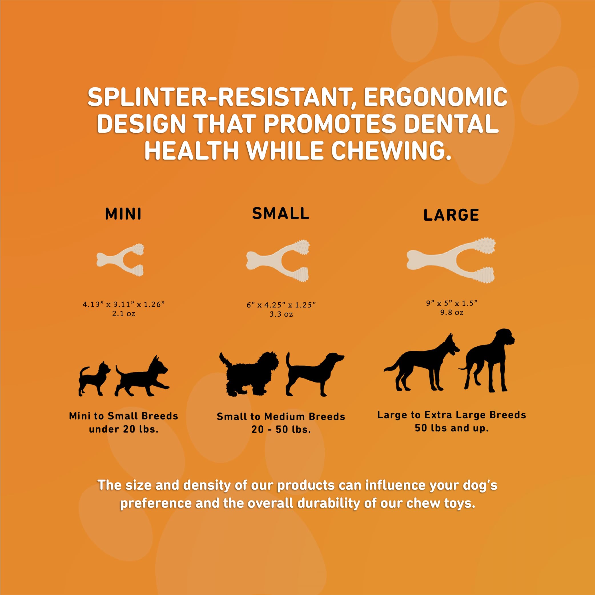 BetterBone availability in multiple densities and flavors for different chewers.