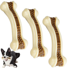 BETTEPROD indestructible bone toy, 5.3 inches, ideal for hours of durable chewing.