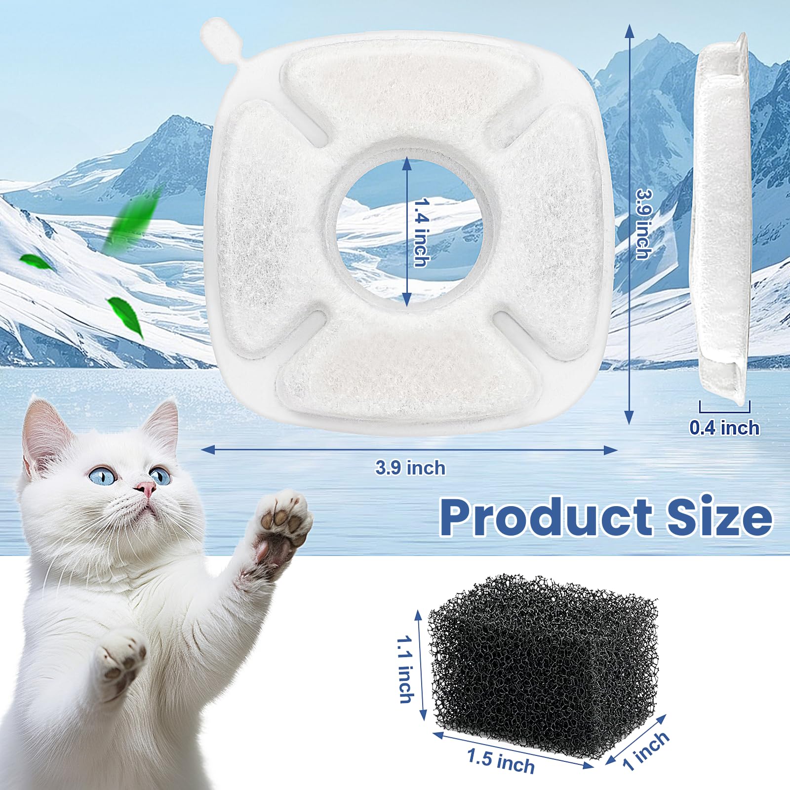 Beyolike three-layer filtration with cotton, carbon and resin captures impurities