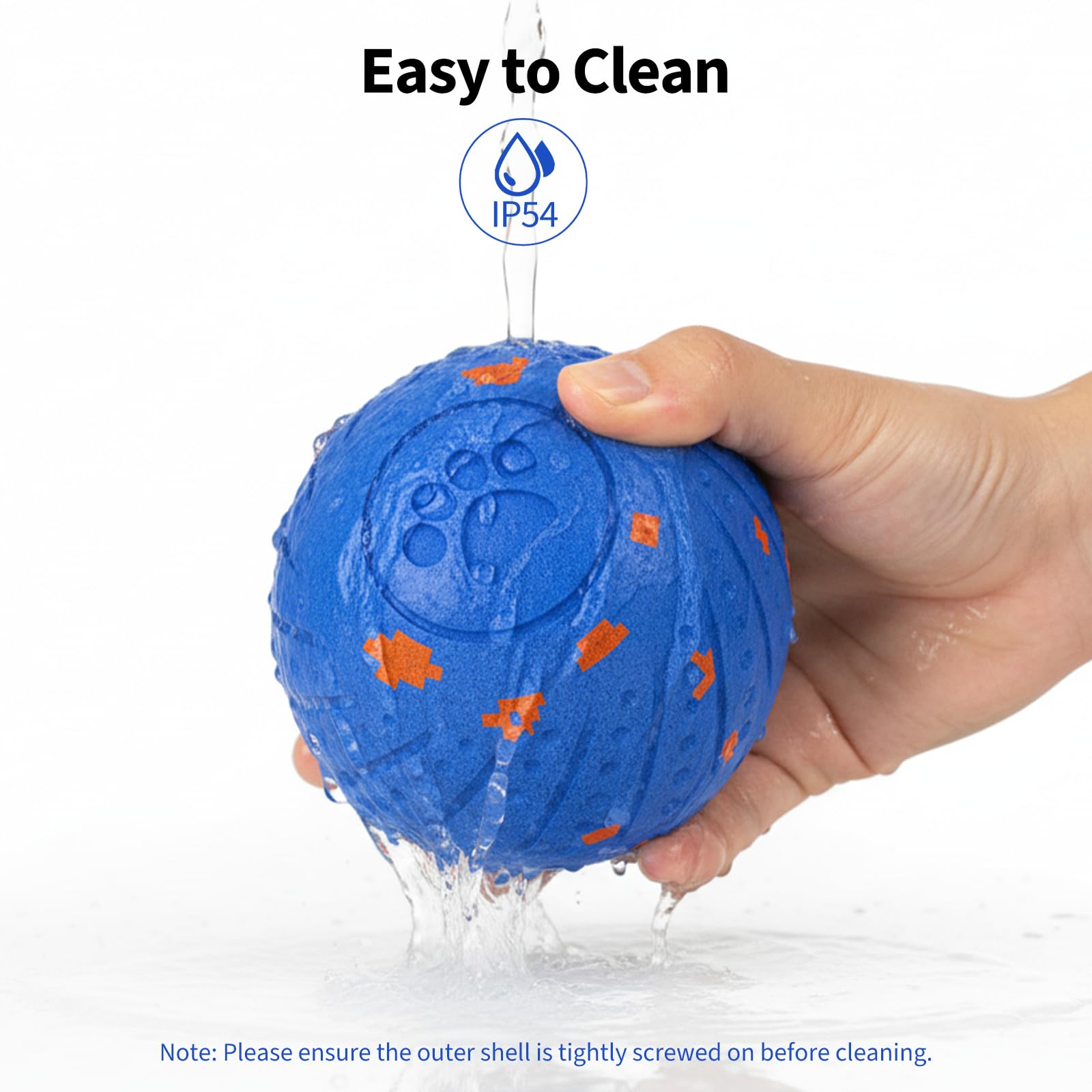 BFFWOW dog ball IP54 water resistance ideal for indoor and outdoor play.