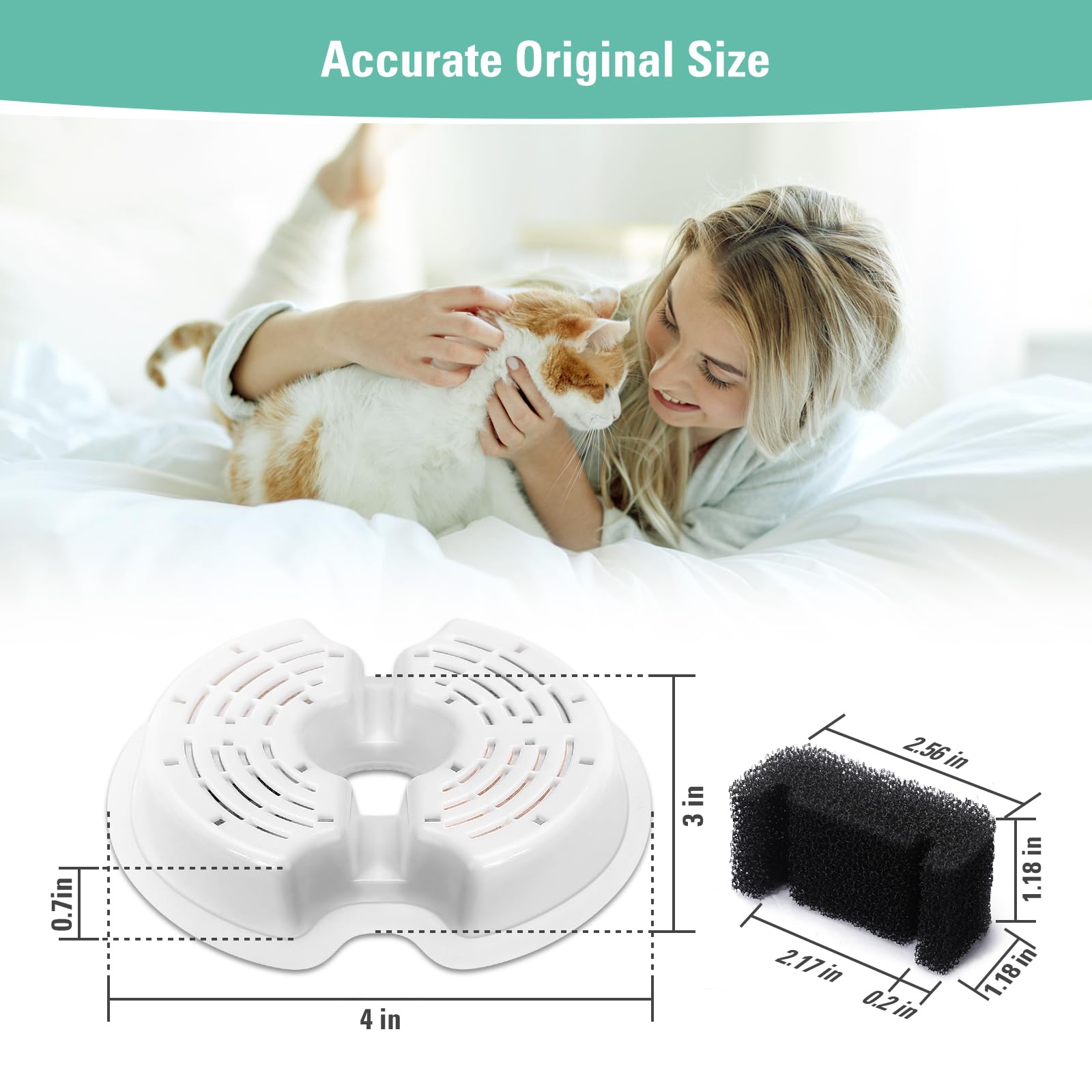 BFLICROY replacement filters extend fountain life with routine maintenance.