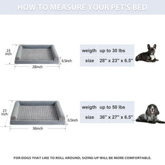 BFPETHOME bed showing three-sided bolsters for neck support