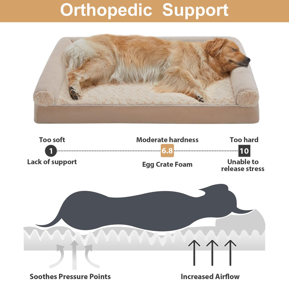 BFPETHOME u-shaped sofa design provides neck and head support