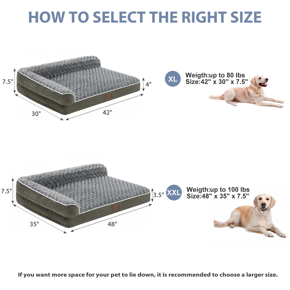 BFPETHOME dog bed waterproof layer cross-section protecting foam