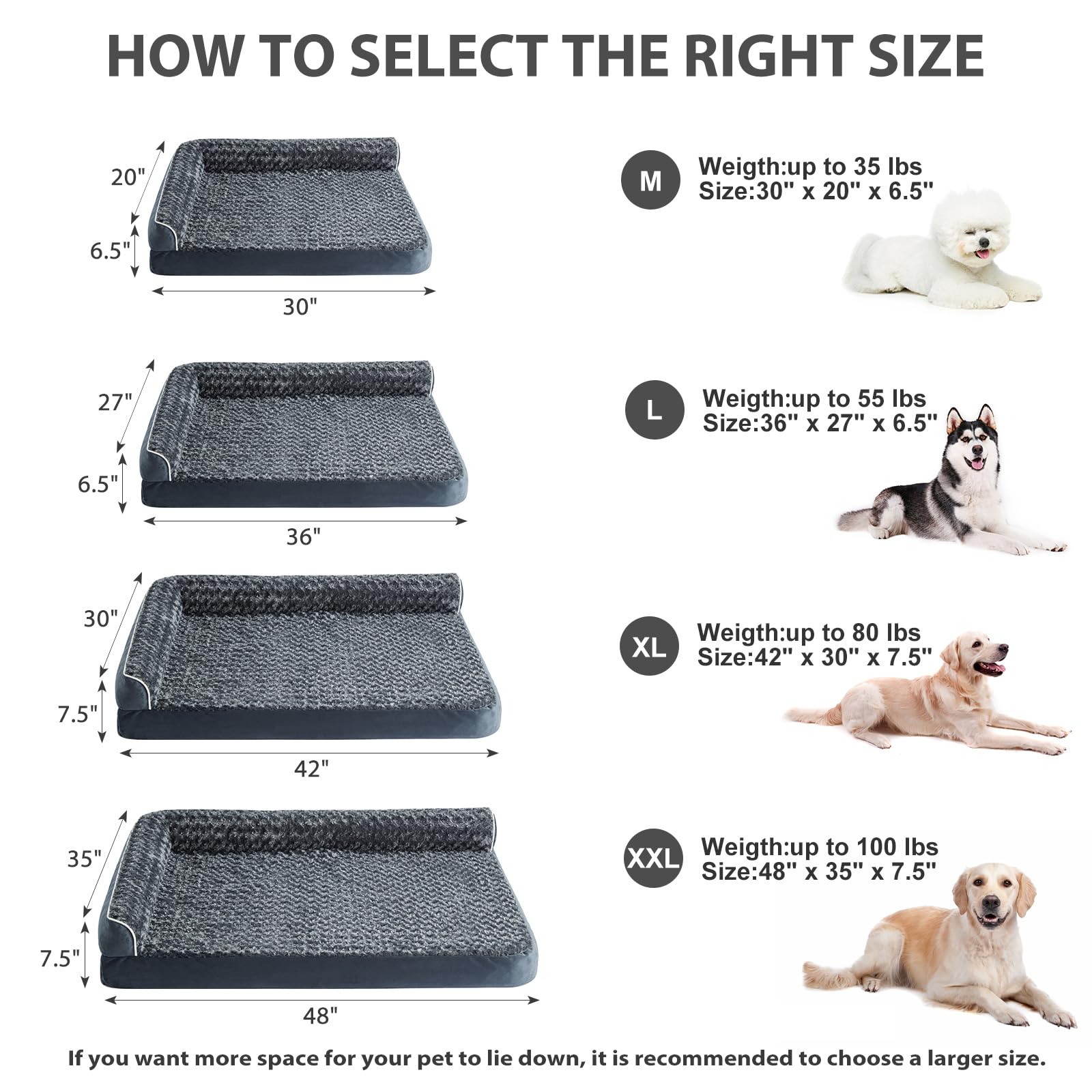 BFPETHOME L-shaped design supports head and neck with room to stretch.