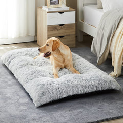 BFPETHOME plush fabric dog bed offers cozy comfort for large dogs