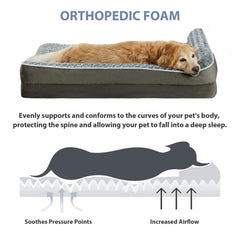BFPETHOME large dog bed soft surface close-up for cozy snuggling