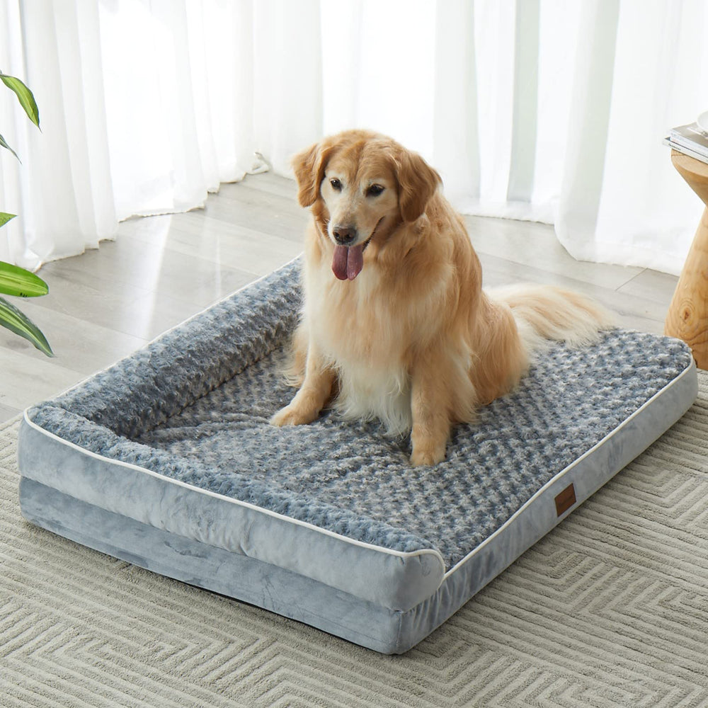 BFPETHOME non-slip bottom keeps the bed steady on floors.