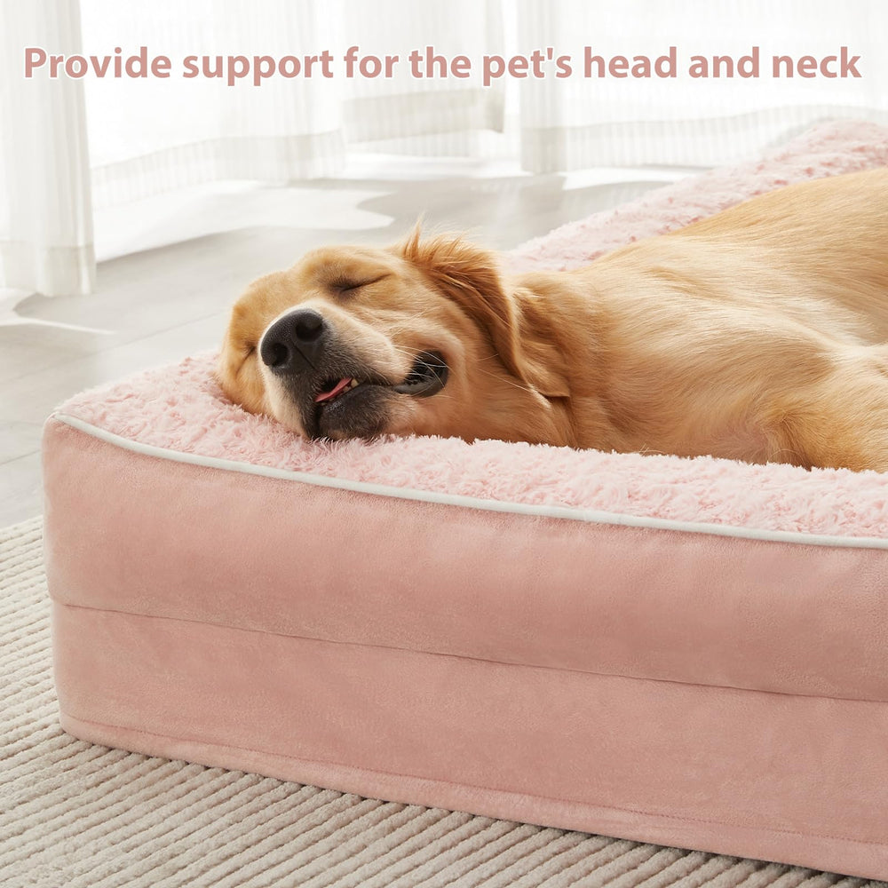 BFPETHOME orthopedic bed L-shaped design highlights head and neck support
