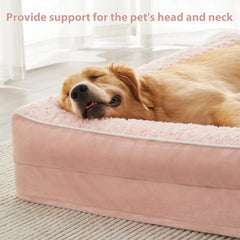 BFPETHOME orthopedic bed L-shaped design highlights head and neck support
