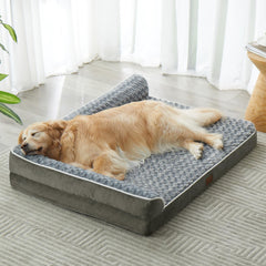 BFPETHOME orthopedic dog bed front view with edge support