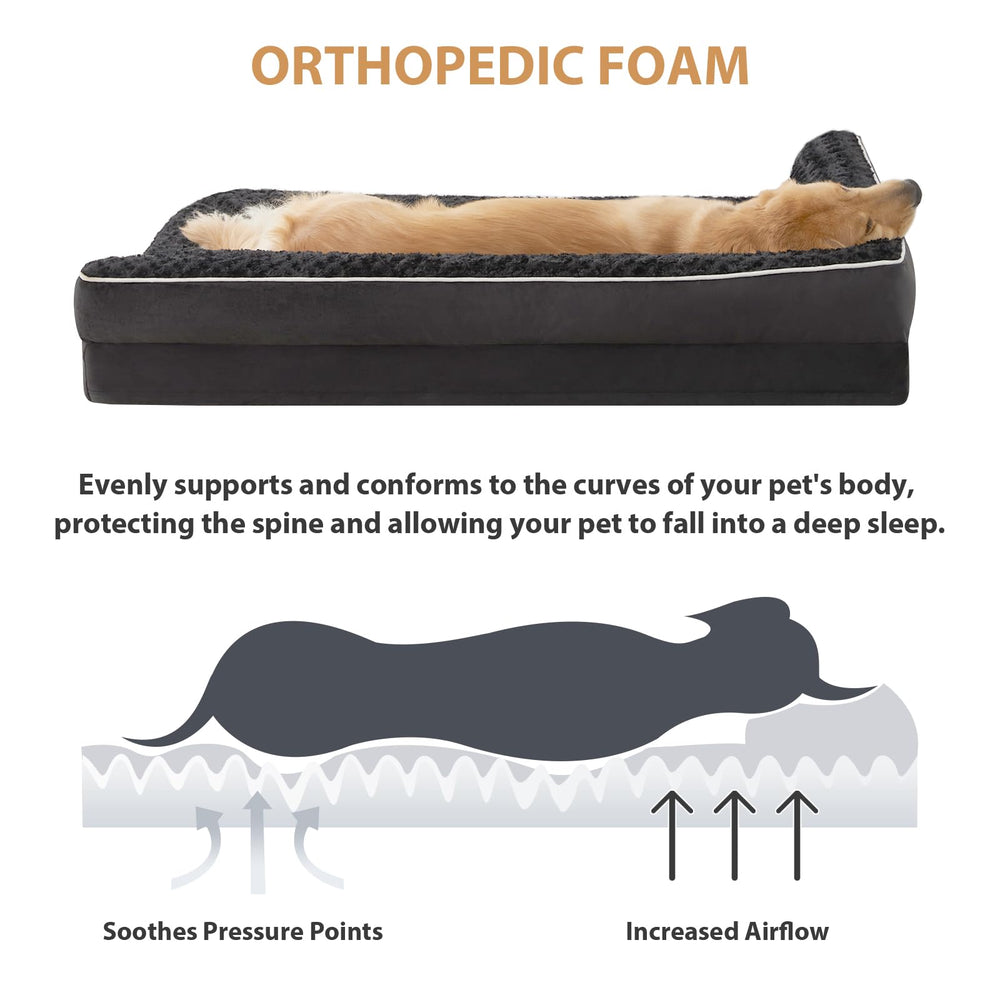 BFPETHOME bed waterproof layer prevents liquids from reaching foam, keeping bed dry.