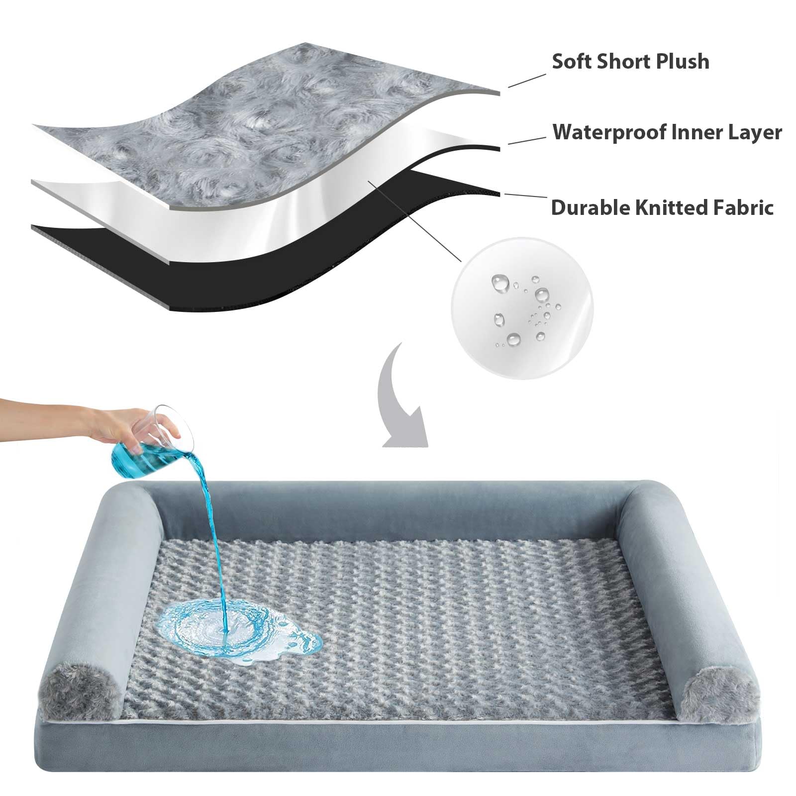 BFPETHOME removable washable cover simplifies cleaning after use.