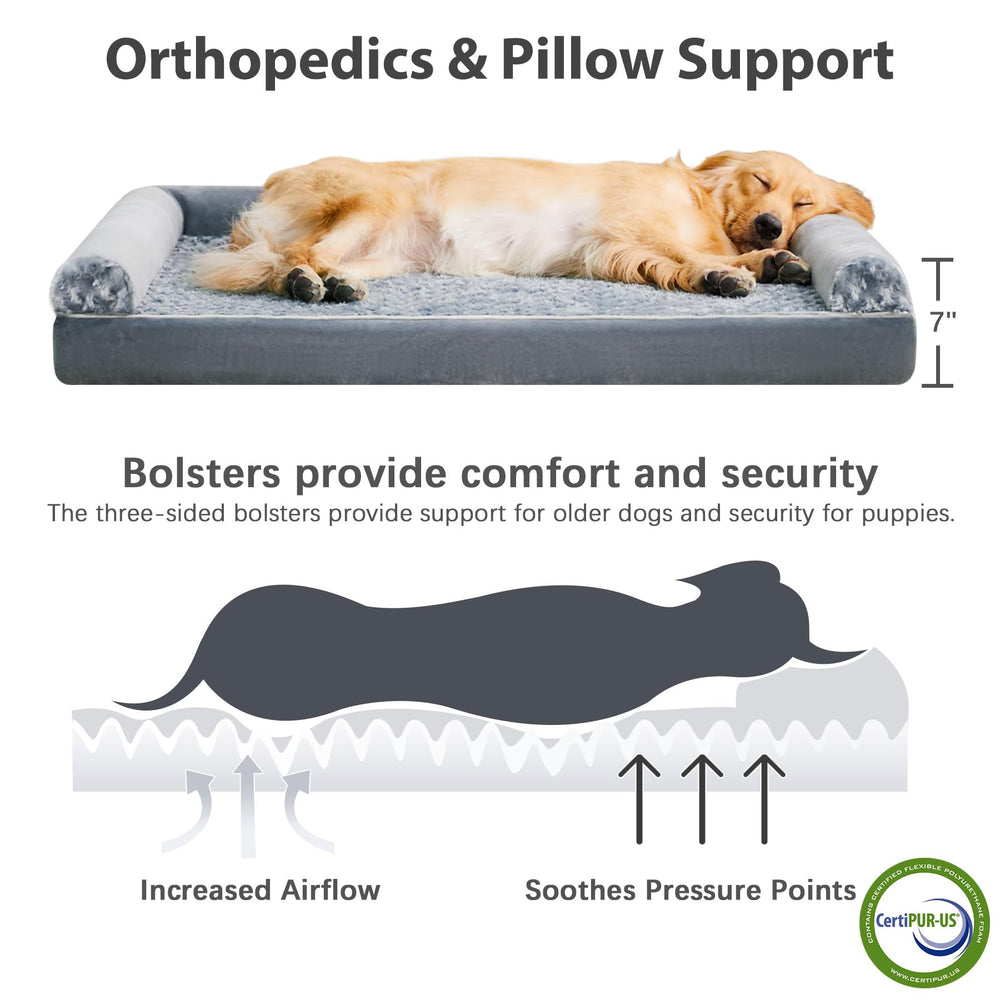 BFPETHOME waterproof inner layer protects foam for easy care.