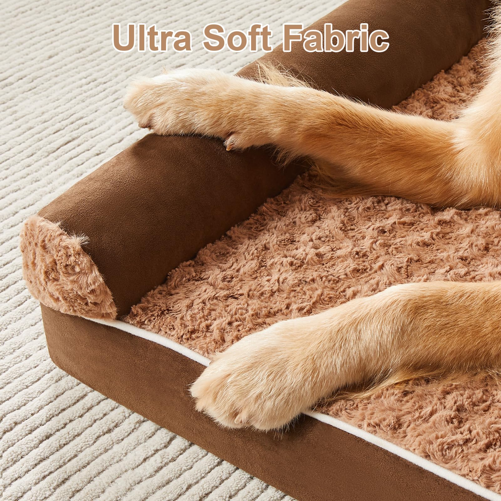 BFPETHOME waterproof inner layer protects foam from accidents and drool