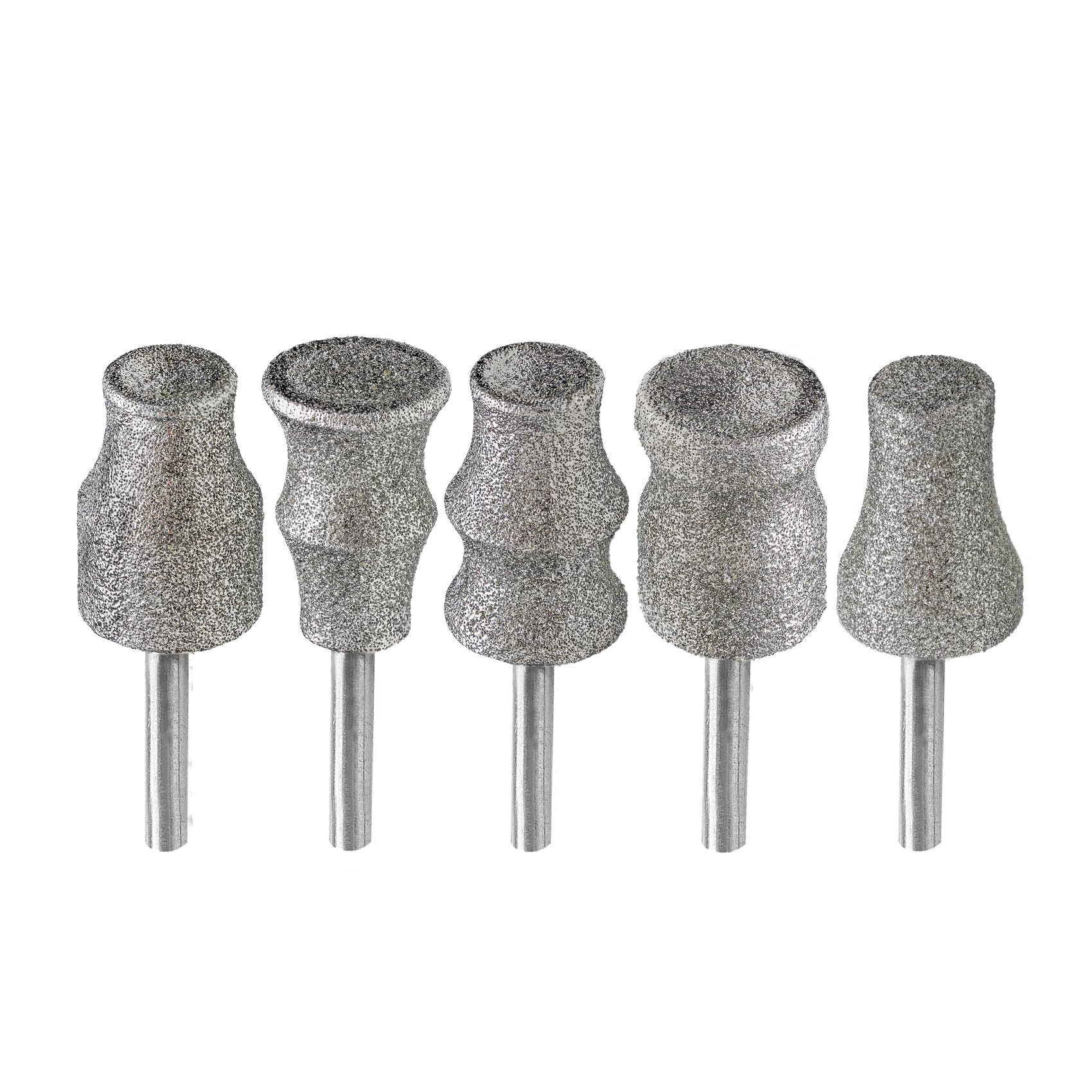 BGTEC Diamond Rotary Nail Grinder Bits 5-pack for pets, enabling smooth polishing.
