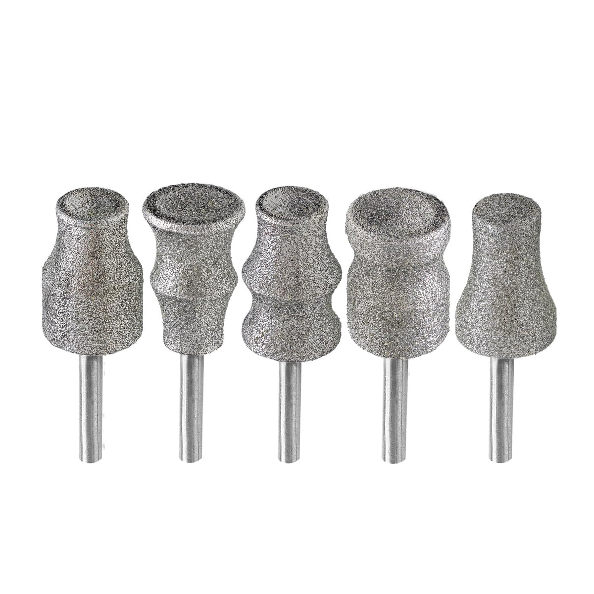 BGTEC Diamond Rotary Nail Grinder Bits 5-pack for pets, enabling smooth polishing.