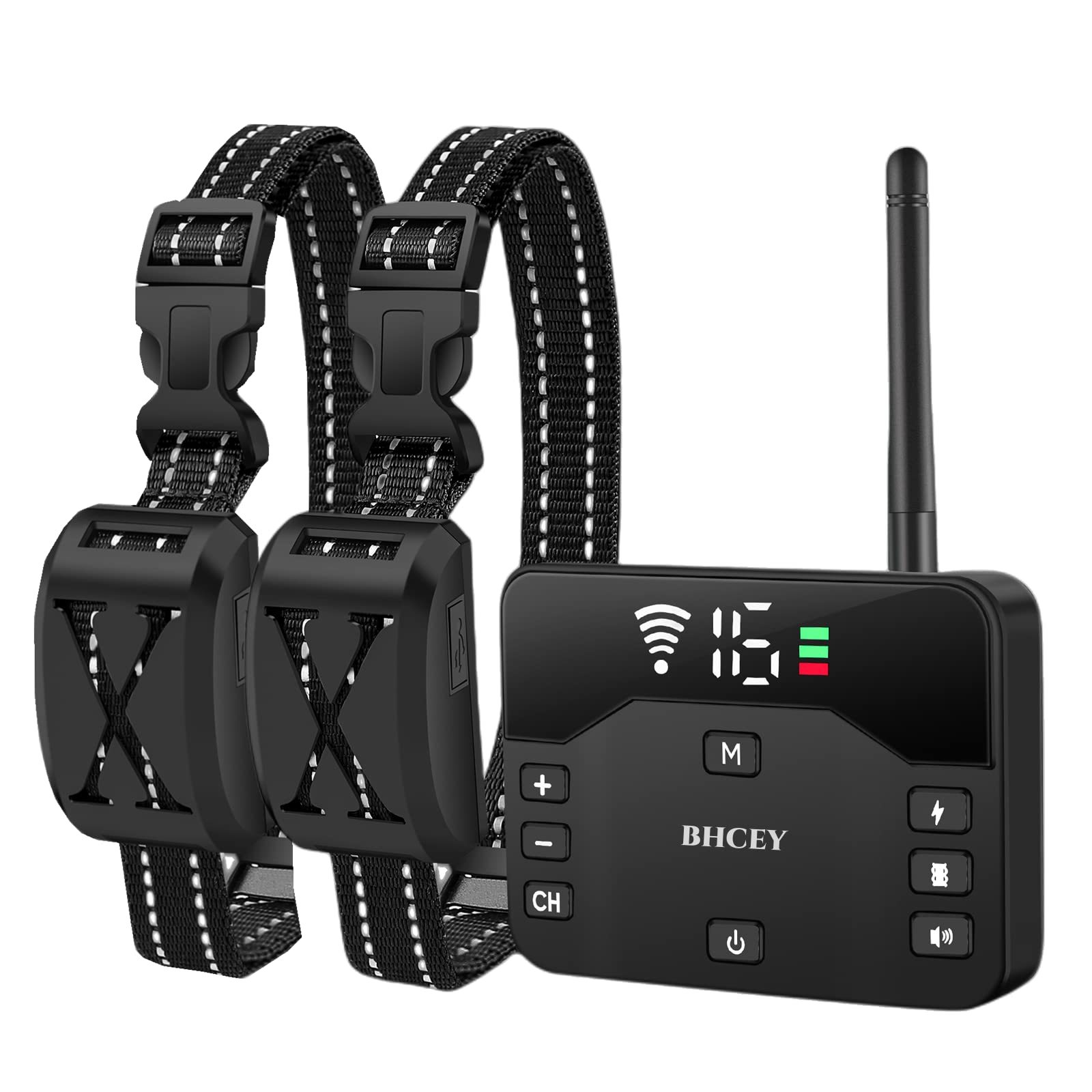 BHCEY wireless dog fence setup showing boundary layout for safe outdoor training