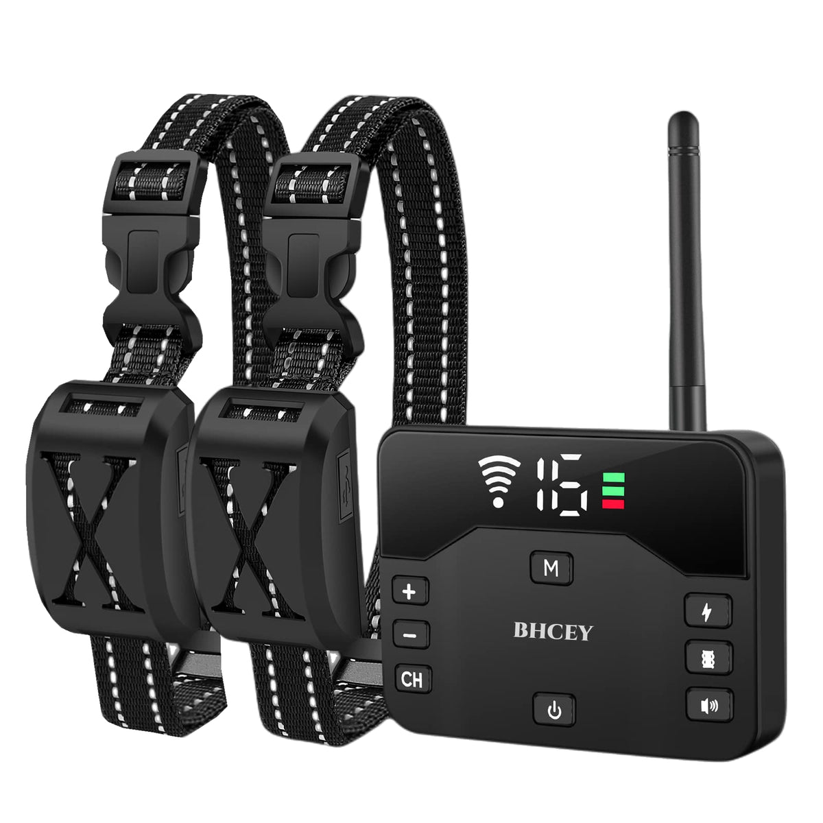BHCEY wireless dog fence setup showing boundary layout for safe outdoor training