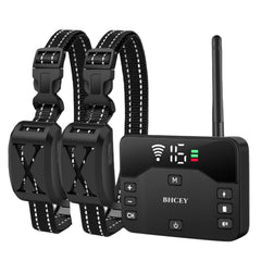 BHCEY wireless dog fence setup showing boundary layout for safe outdoor training