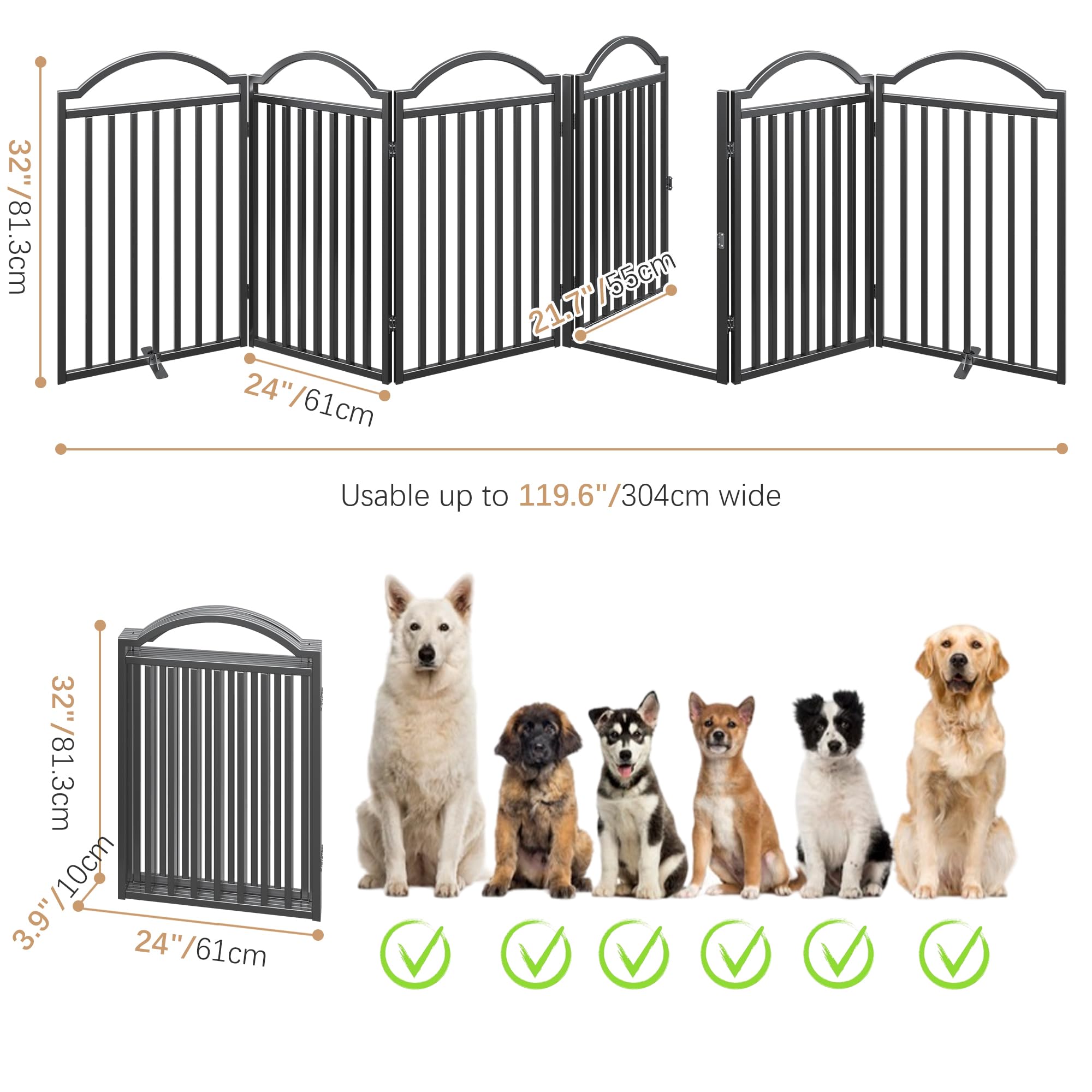 BHG extra-wide 144-inch gate suitable for large openings