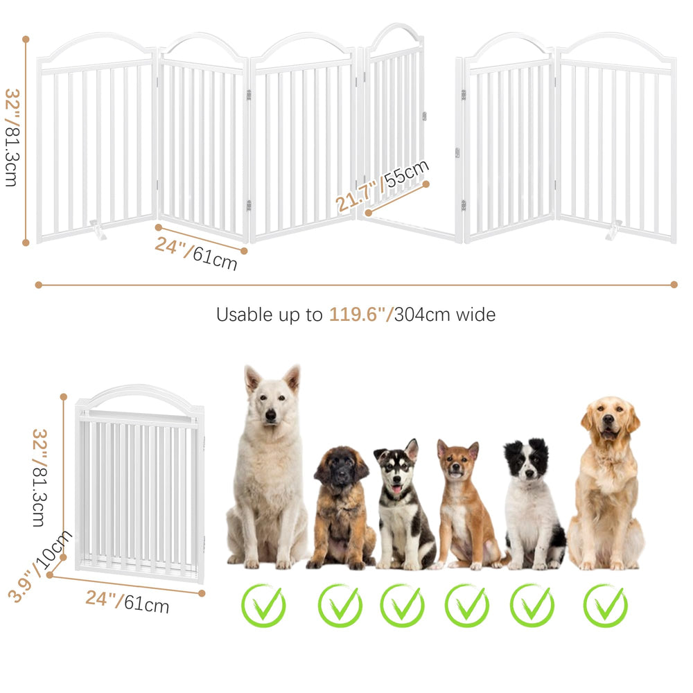 BHG Metal Dog Gate dimensions 144 by 32 inches for wide openings.