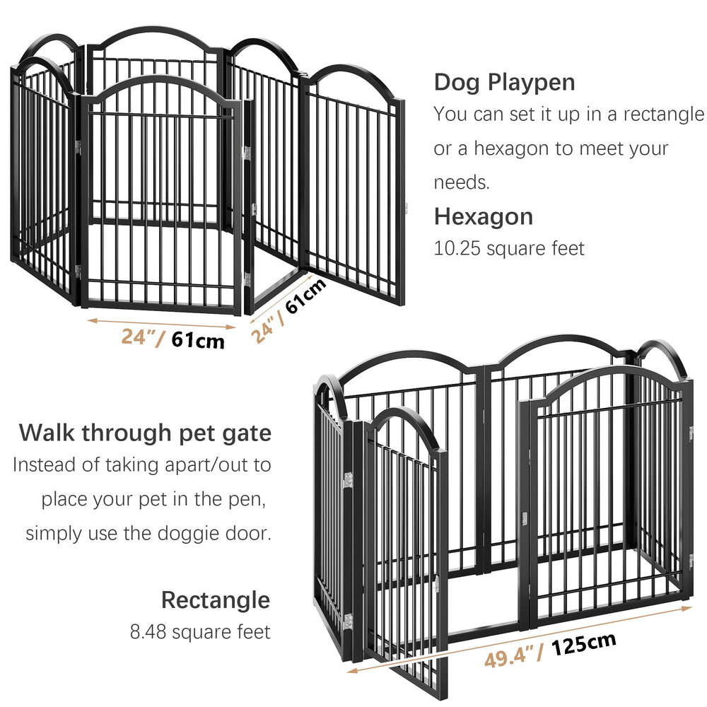 BHG tall 32-inch gate improves containment for energetic dogs.
