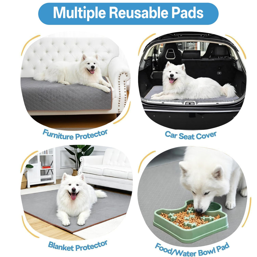 BHVESLL reusable dog pad is machine washable for long-term use and savings.
