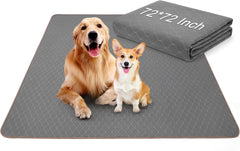 BHVESLL dog pad shows a soft flannel top with a leak-proof base for confident potty training.