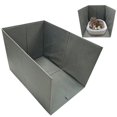 Bhyhok splash guard large foldable protects floors from litter spray.