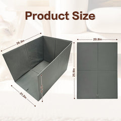 Bhyhok tall high-side design contains litter and reduces mess.