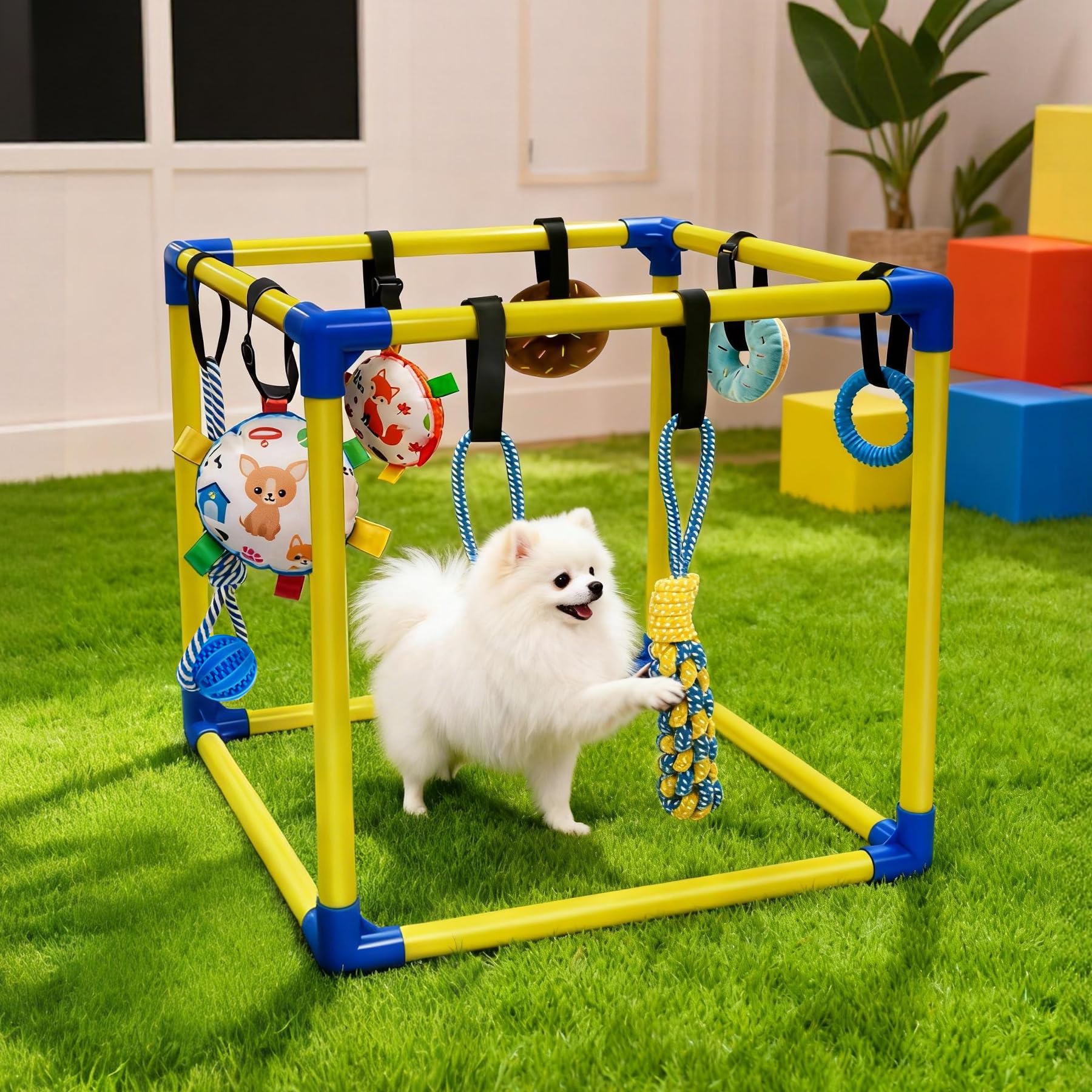 Bhyhok adjustable rope height adapts to your puppy’s size and play style