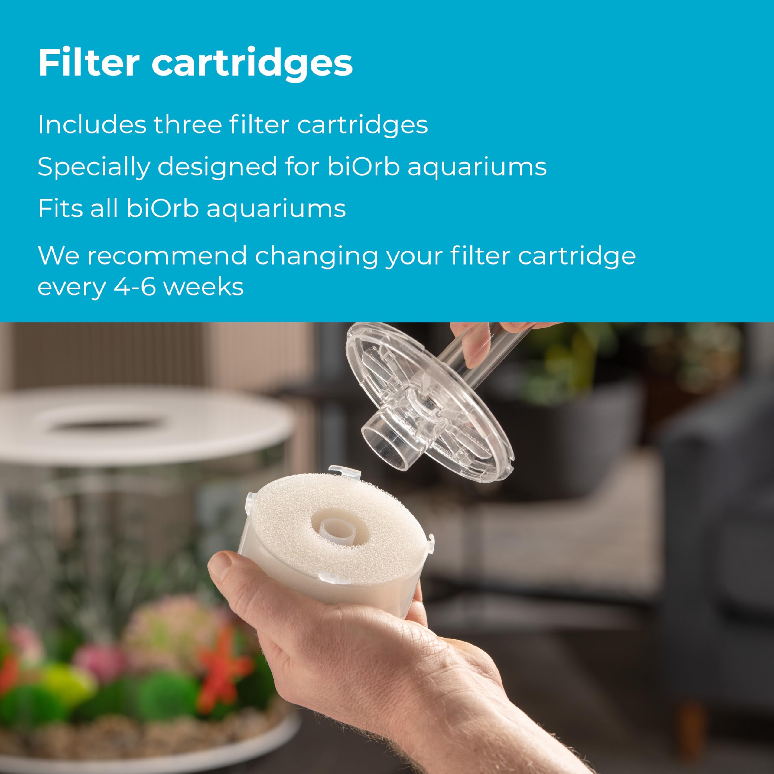 biOrb acrylic construction 10x stronger than glass for durability and clarity