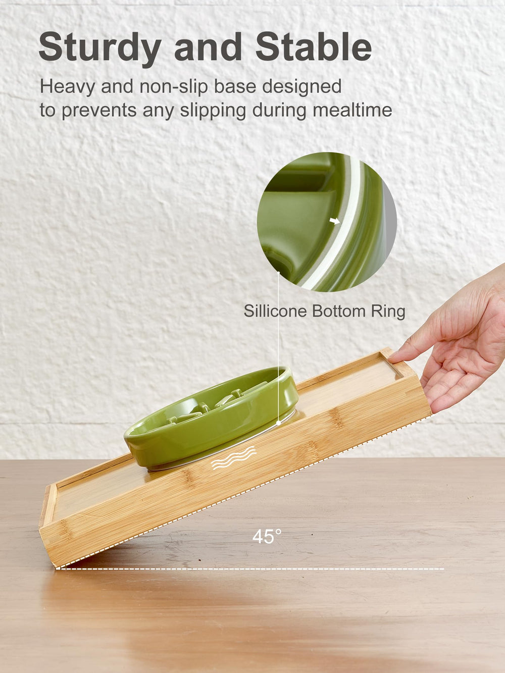 BICOPET maze pattern slows eating for calmer mealtimes