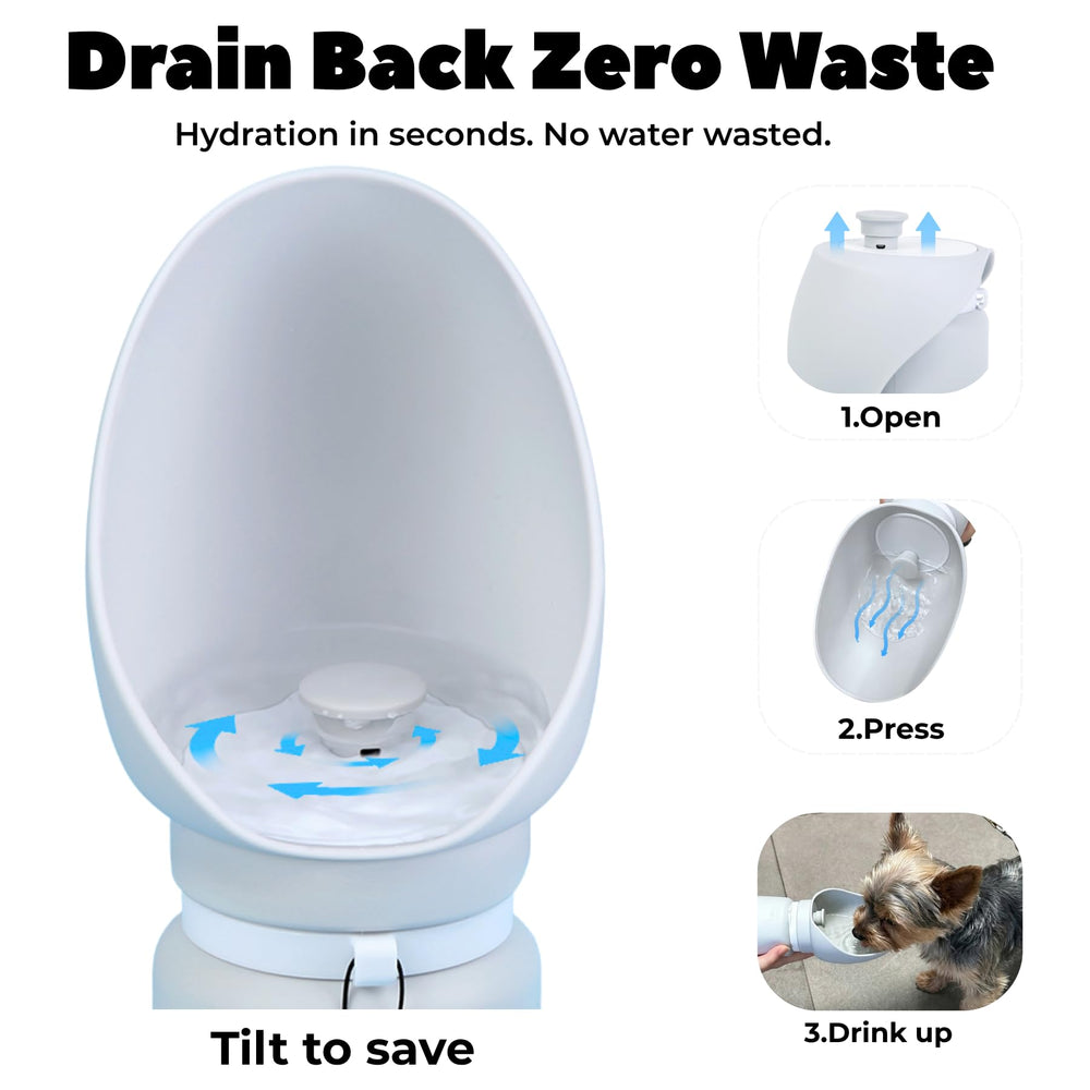 BICYSTAR drain-back travel bowl showing quick water return feature.