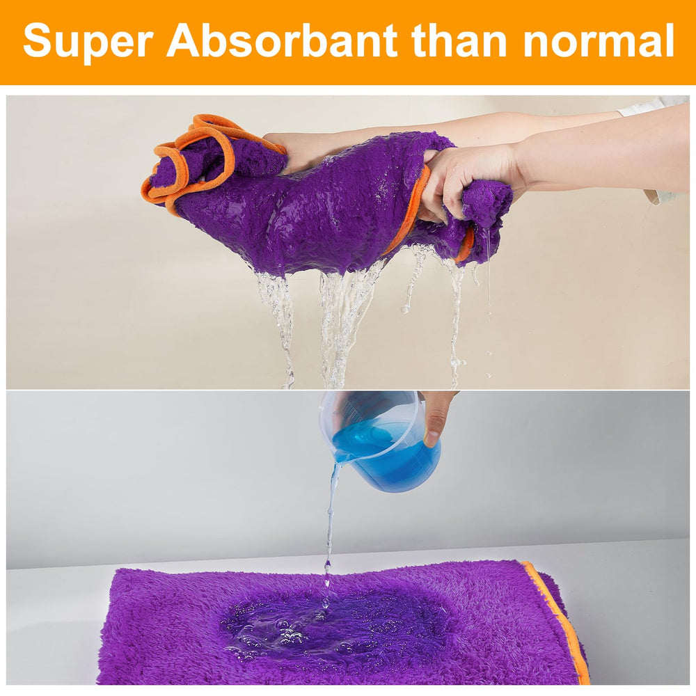Bienbee bathrobe uses ultra-absorbent fabric to reduce damp hair.