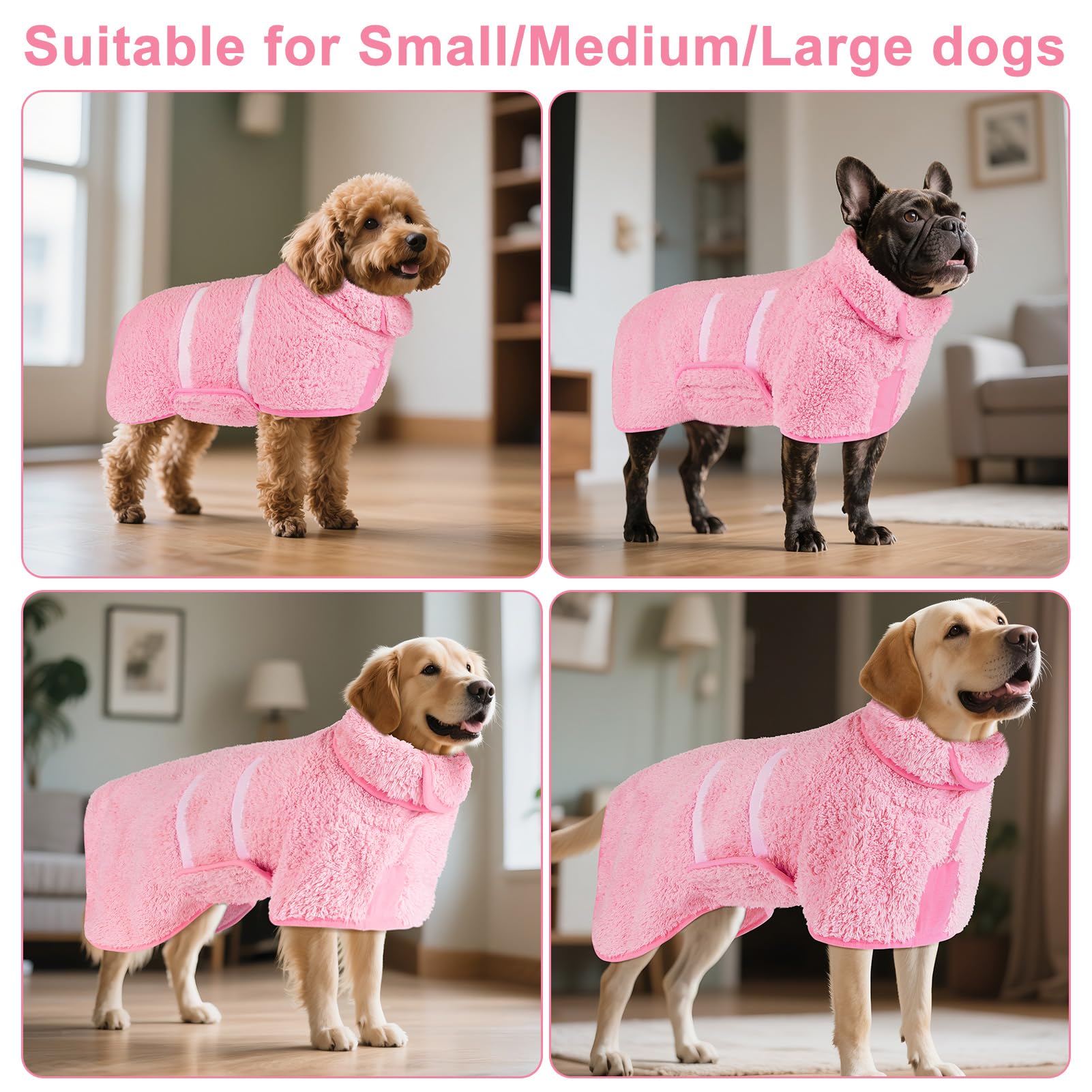 Bienbee bathrobe available in XL and XXL sizes to fit most breeds.