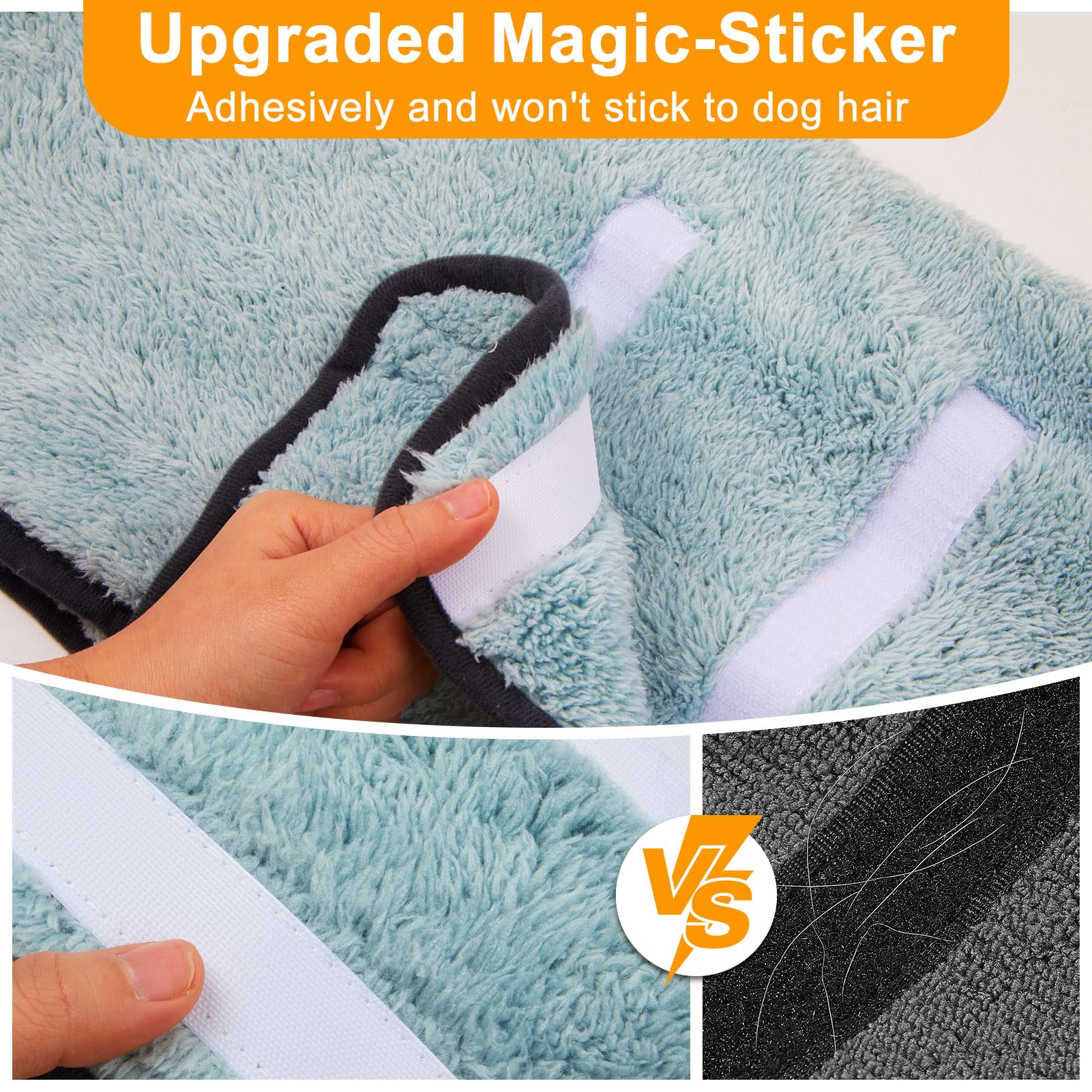 Bienbee dog bathrobe shows machine washable care for easy upkeep