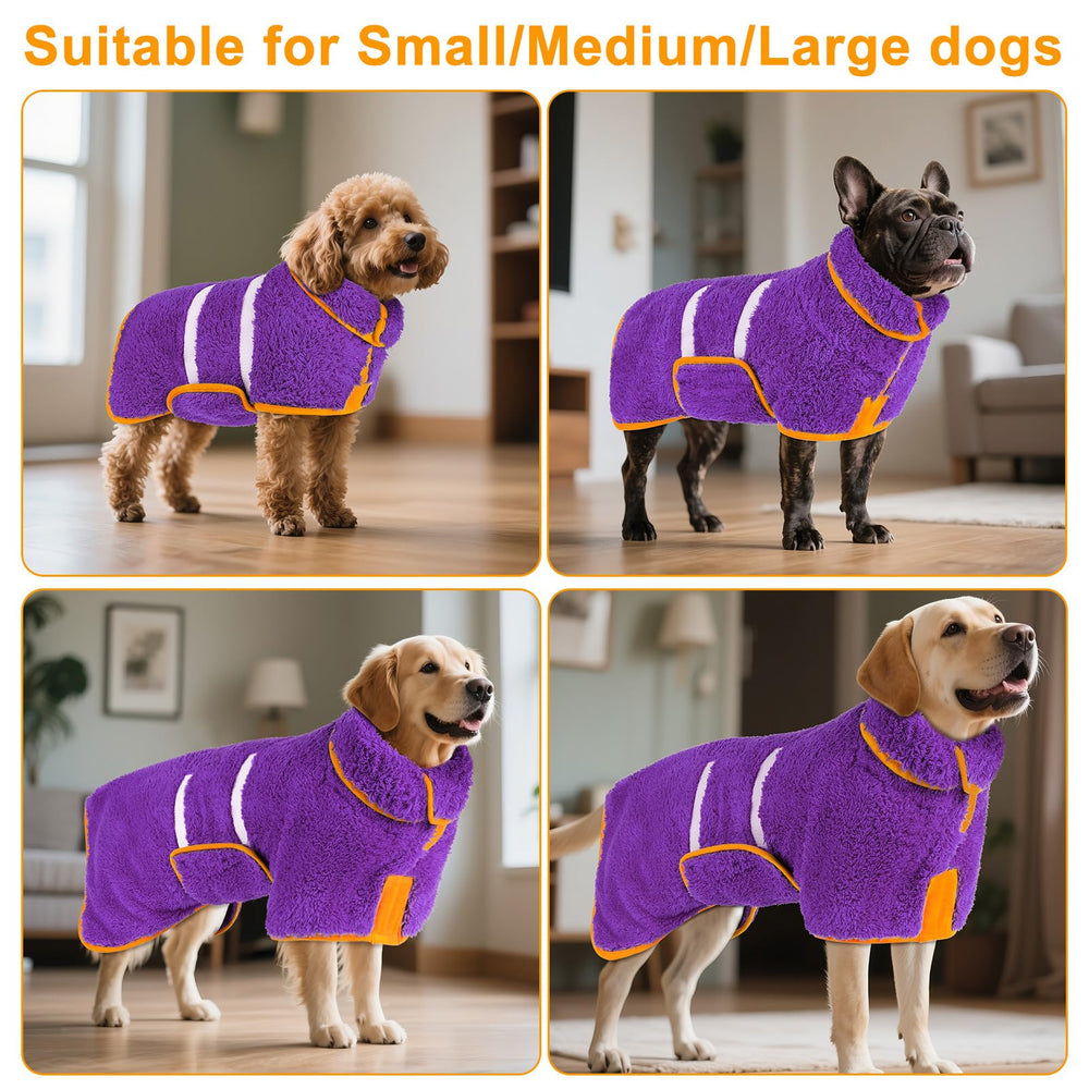 Bienbee dog bathrobe is machine washable for simple care.
