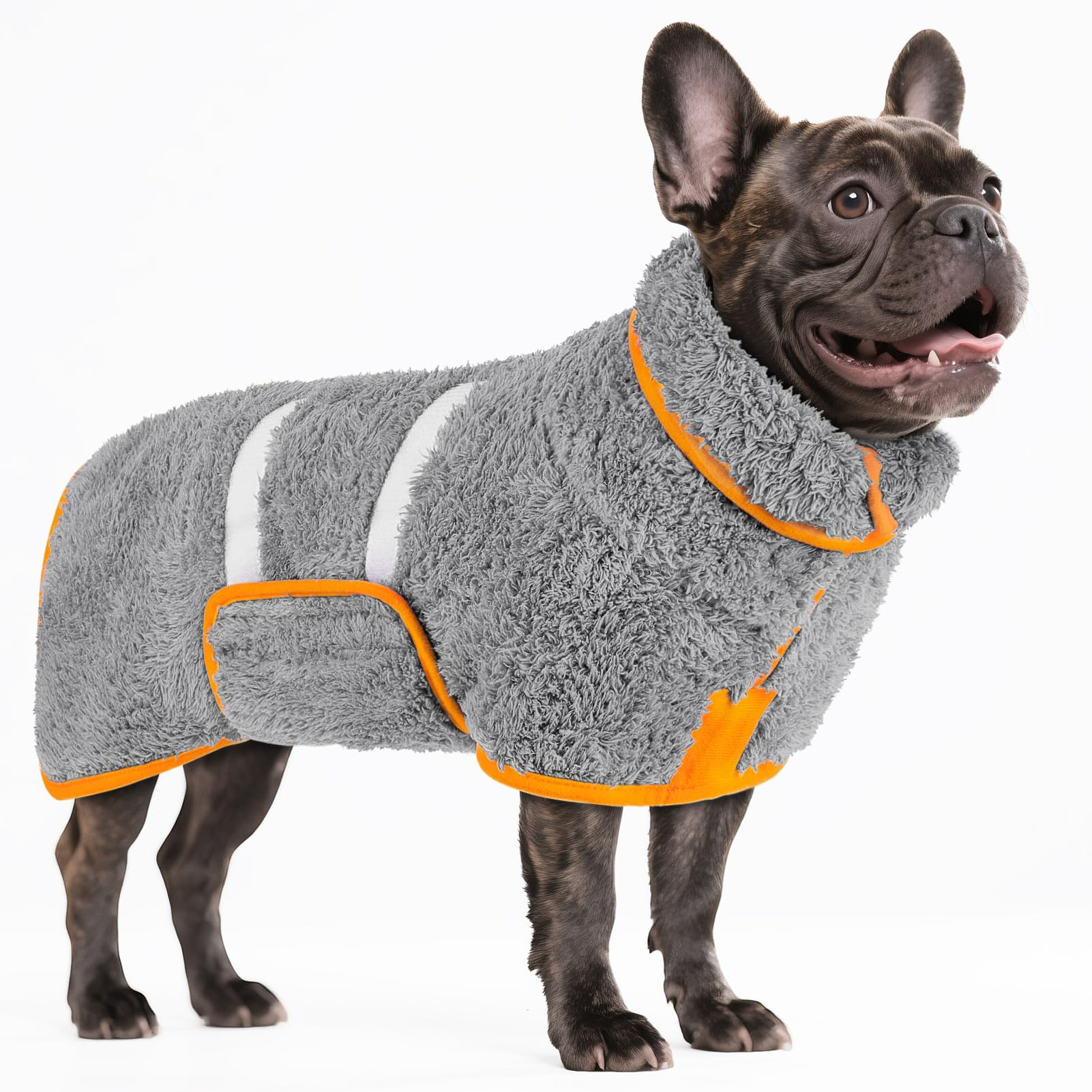 Bienbee dog bathrobe quick-dry fleece absorbs moisture for faster drying