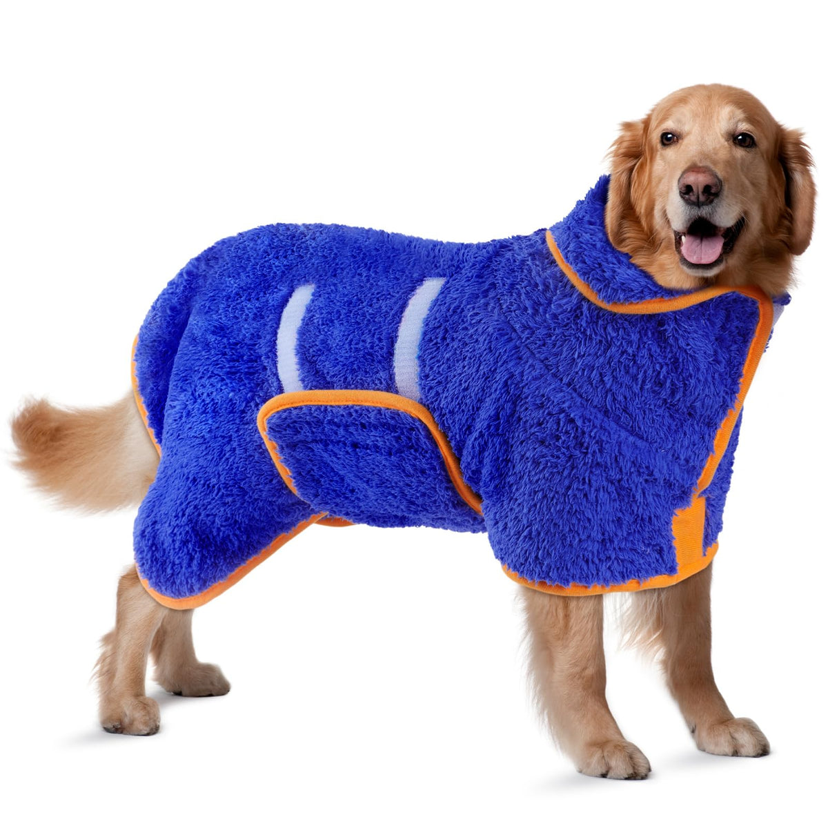 Bienbee dog bathrobe quick-drying fleece for fast post-bath drying.