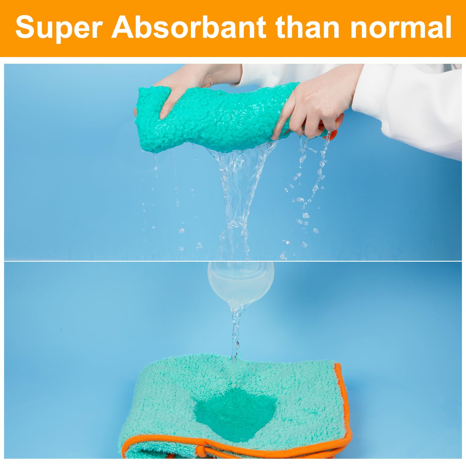 Bienbee bathrobe close-up of soft fluffy fabric for cozy post-bath warmth