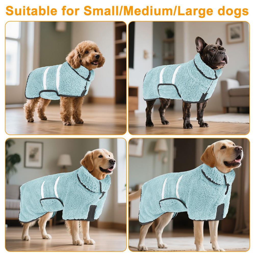 Bienbee XXL dog bathrobe fits large breeds for secure wear